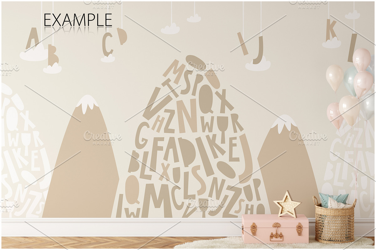 Kids Frames & Wall Mockup Bundle - 6, a Print Template by Yuri-U (Photo 23 of 28)