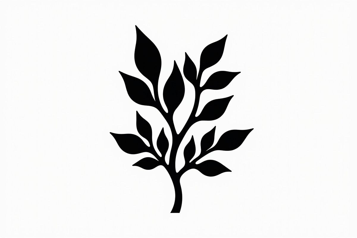 This elegant Leaf and Branch Botanic, an Illustration by Amazin_art (Photo 15 of 21)