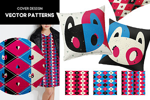 Covers design vector patterns