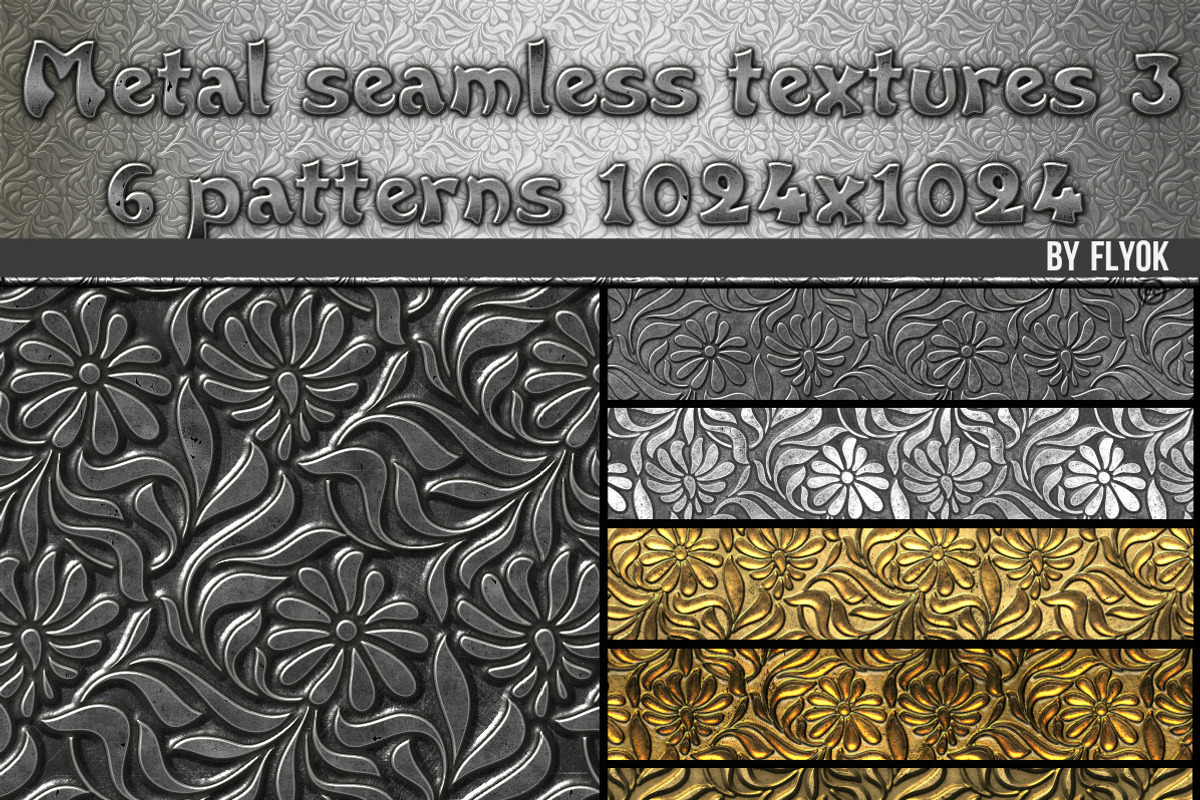 brushed metal texture pack vol 1, a Texture Graphic by FlyOk (Photo 4 of 6)