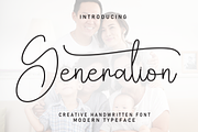 Generation | Script Font, a Handwritten Font by Scratchones (Thumbnail 1 of 9)
