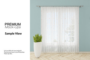 Voile Net Curtain Set