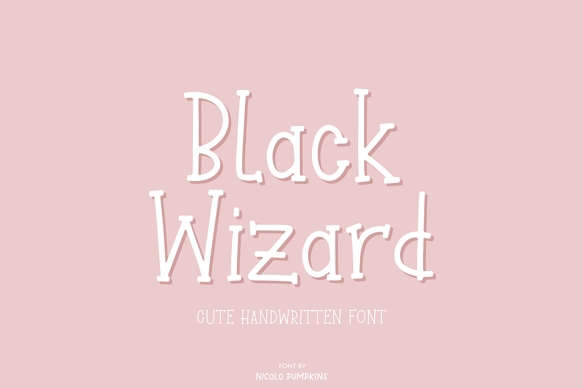 Black Wizard Font, a Serif Font by Nicolo Pumpkins (Photo 1 of 10)