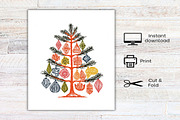 Boho Christmas Trees Clipart, an Illustration by Canvas Craft (Thumbnail 8 of 8)