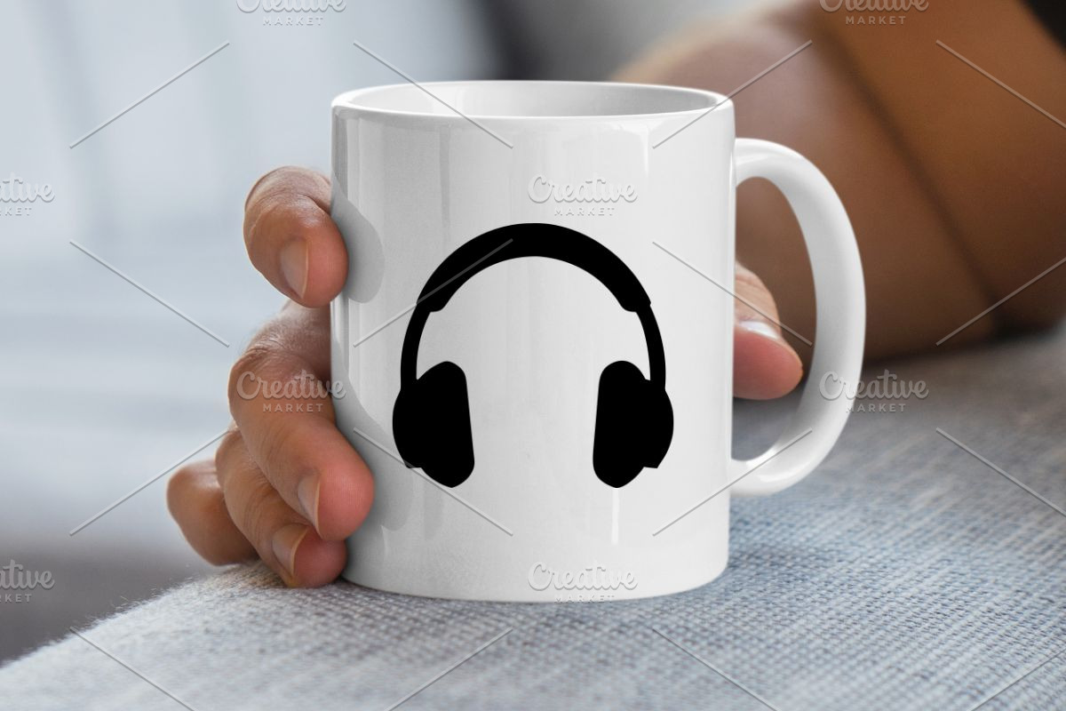 Headphone Silhouette SVG, a Technology Illustration by newminddesign (Photo 5 of 10)