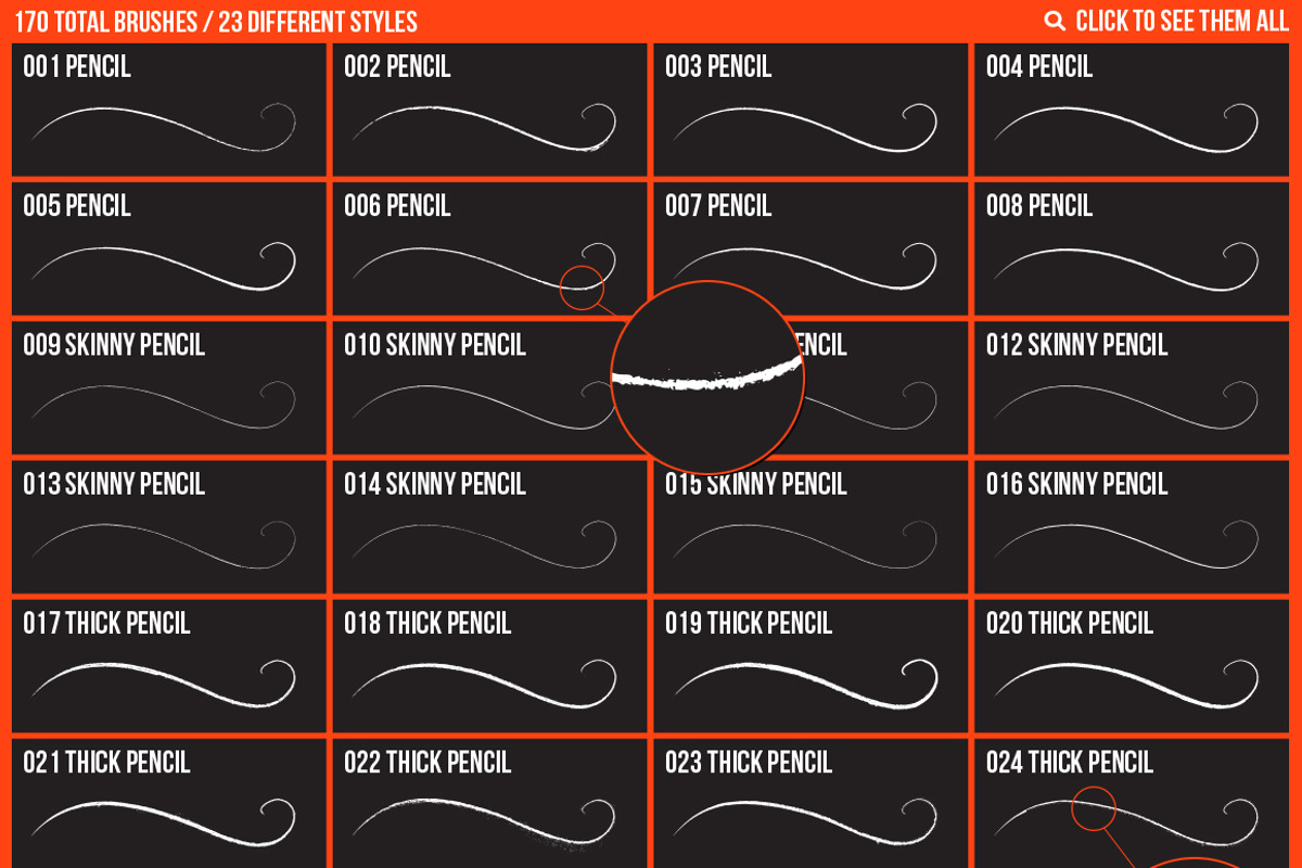 Growl Vector Brushes preview 3