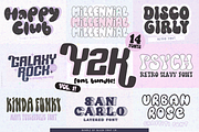 Y2K FONT BUNDLE-Stylish Retro Fonts, a Sans Serif Font by Blush Font Co. (Thumbnail 1 of 8)