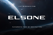 Elsone Futuristic Font, a Serif Font by RantautypeStudio (Thumbnail 1 of 13)
