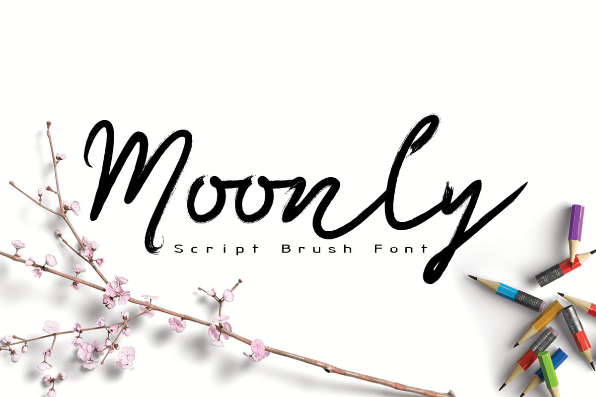 Moonly Typeface, a Script Font by Face Lab (Photo 1 of 5)