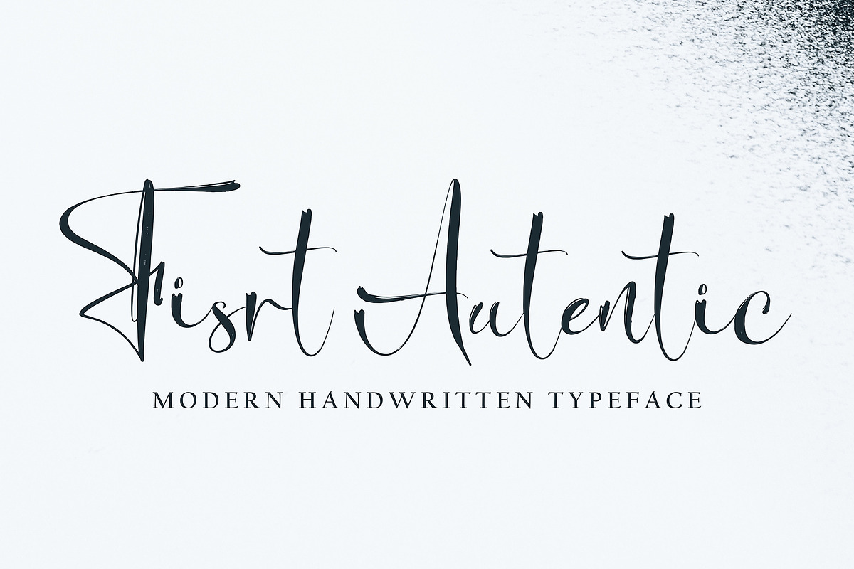 Fisrt Authentic, a Handwritten Font by pineungtype (Photo 1 of 5)