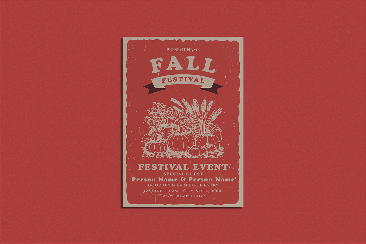 Fall Festival Flyer Template preview 3