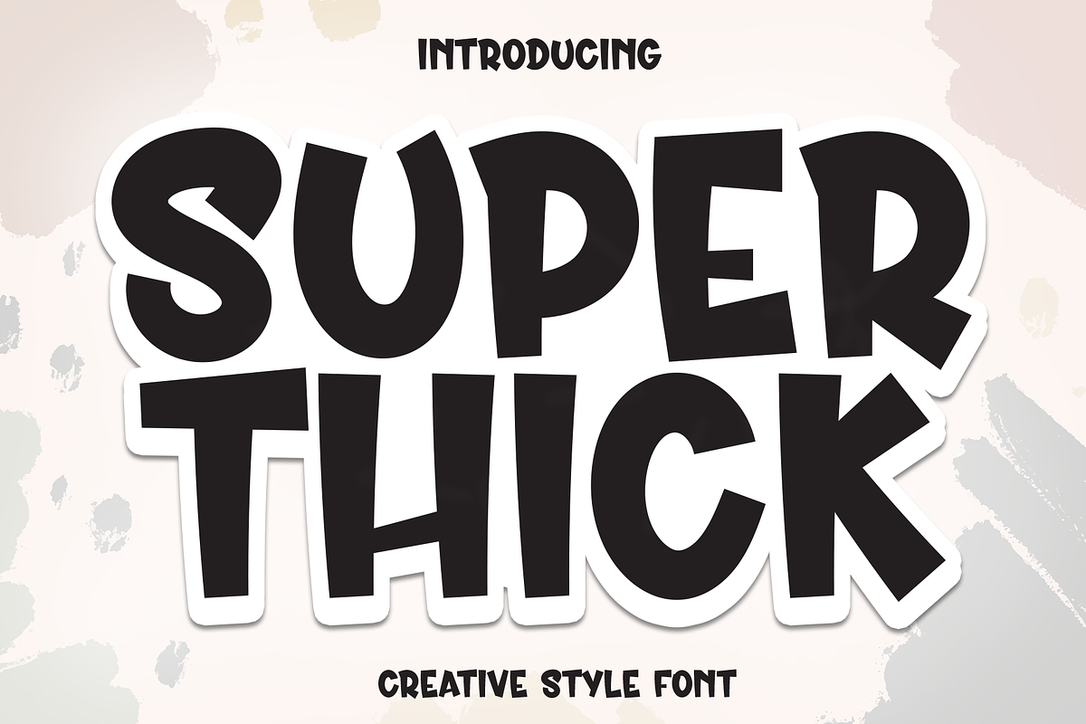 Super Thick | Script Font, a Script Font by Scratchones (Photo 1 of 8)