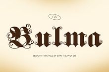 CS Bulma – Blackletter Font