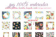 Watercolor lite flowers. EPS 10, a Background Graphic by Julycolor (Thumbnail 11 of 11)