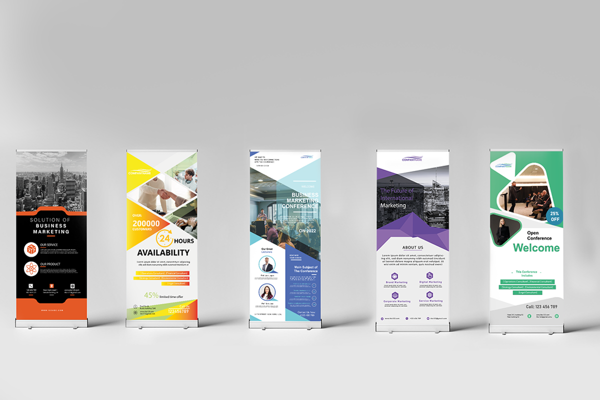 Roll up banner Template Bundle, a Presentation Template by Asker Design (Photo 1 of 6)