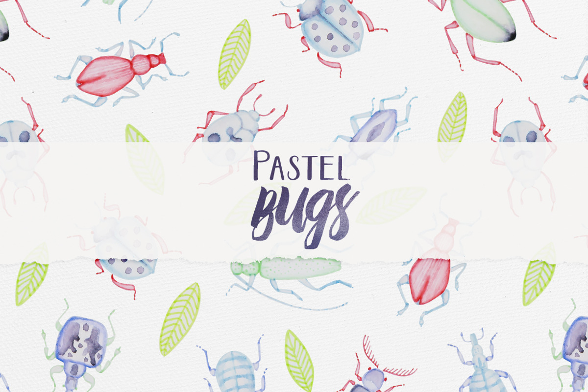 Pastel Bugs, a Pattern Graphic by Petite Salade (Photo 1 of 4)
