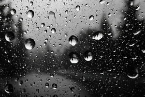 Rain drops on window blurry backgrou, an Abstract Photo by Pixeness Studio