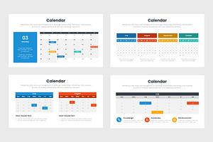 Calendar Infographics Template