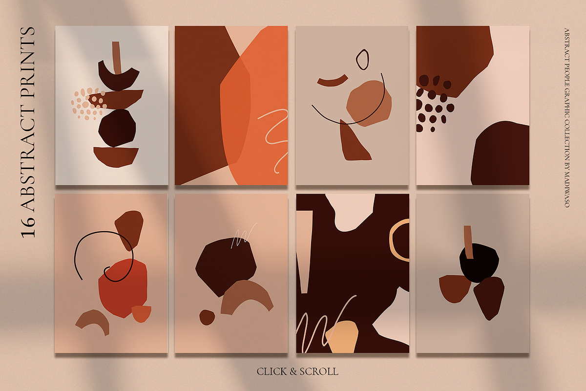 Abstract People prints modern art, a Person Illustration by Madiwaso (Photo 8 of 12)