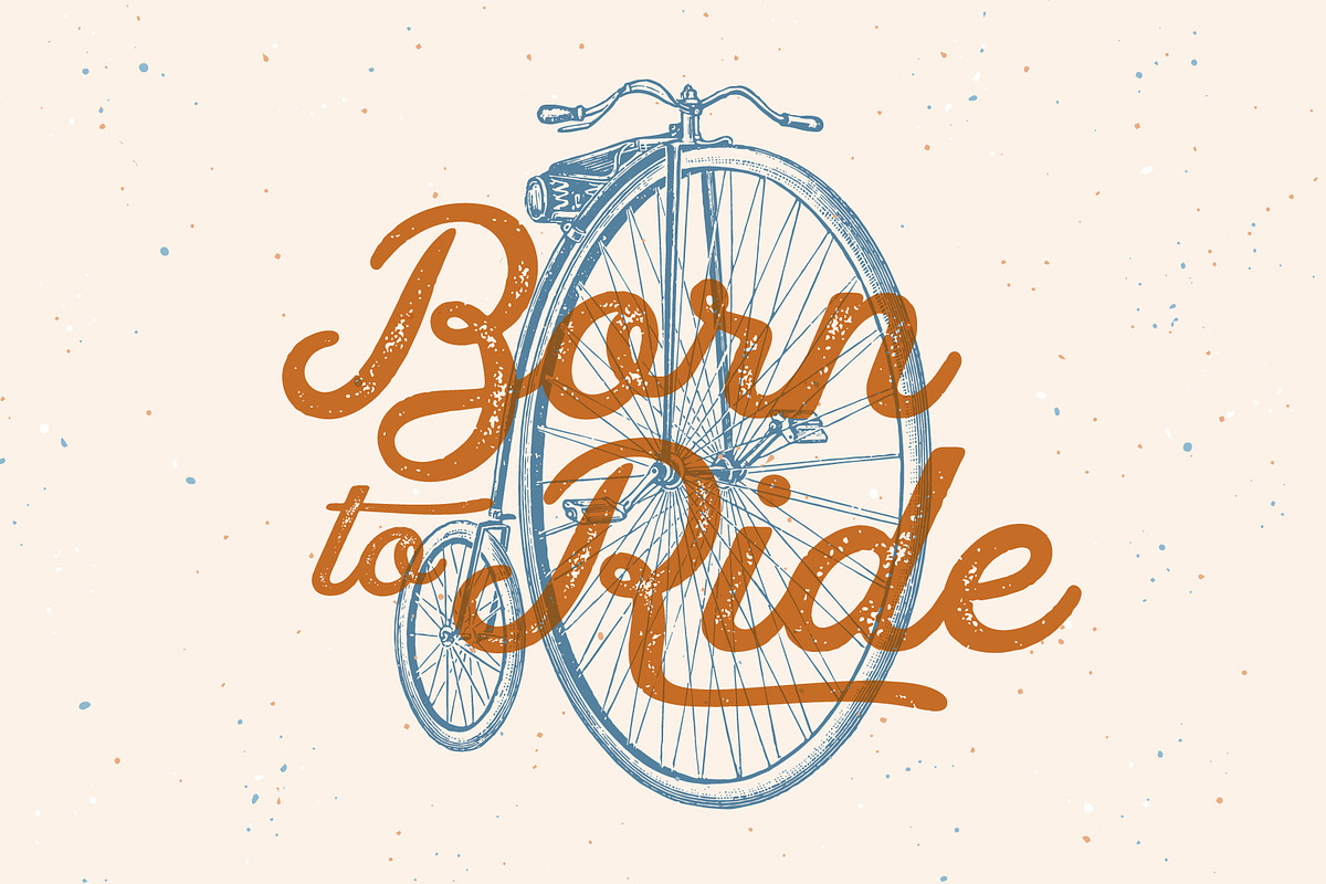 Bicycles - Vintage Illustration Set, an Illustration by Graphic Goods (Photo 8 of 10)
