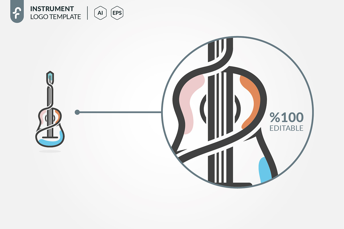 Instrument Logo, a Branding & Logo Template by ft.studio