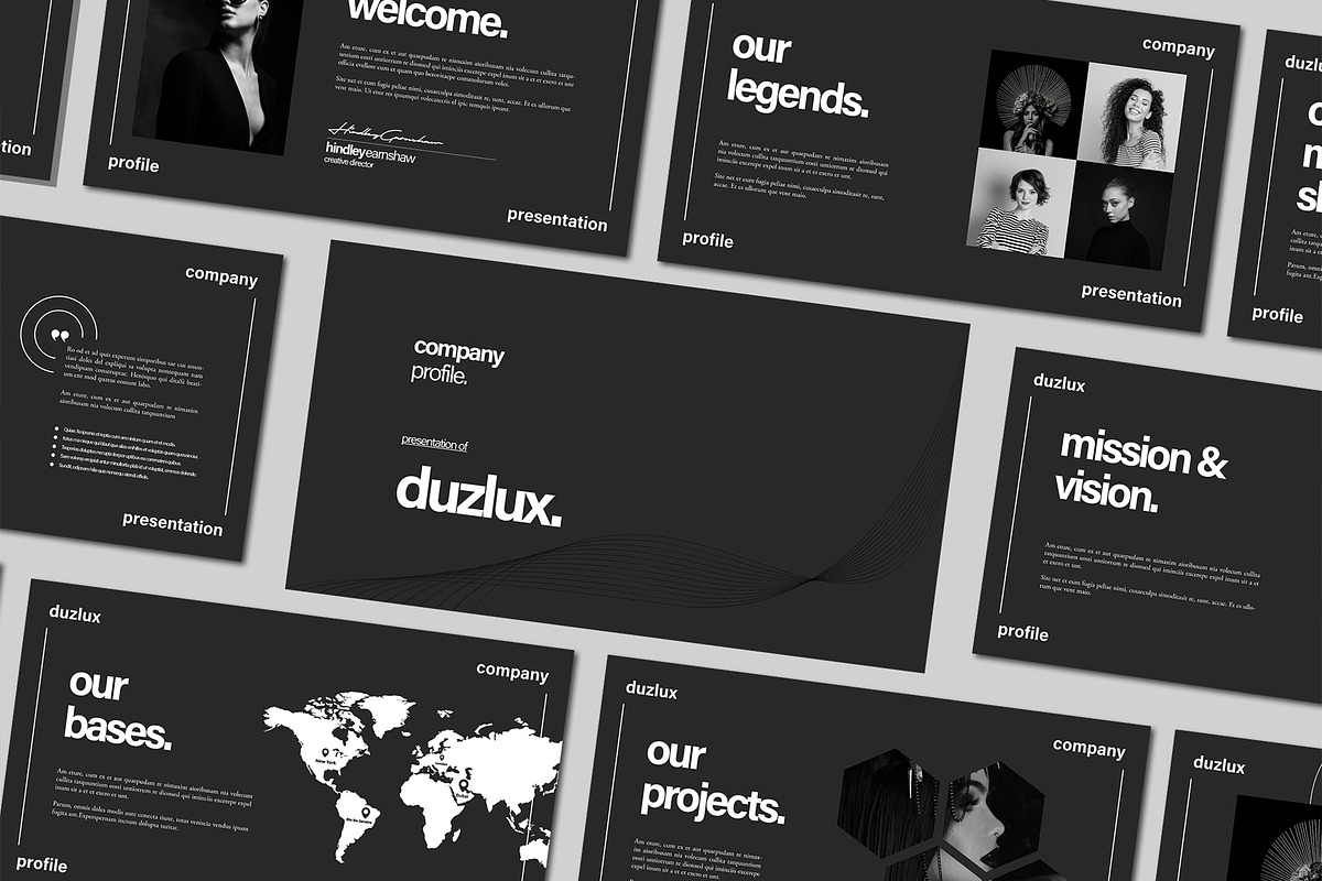 Company Profile Presentation, a Presentation Template by Mighty-Slide (Photo 1 of 6)