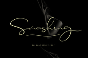 Smashing, a Script Font by Larin Type Co. (Thumbnail 1 of 11)