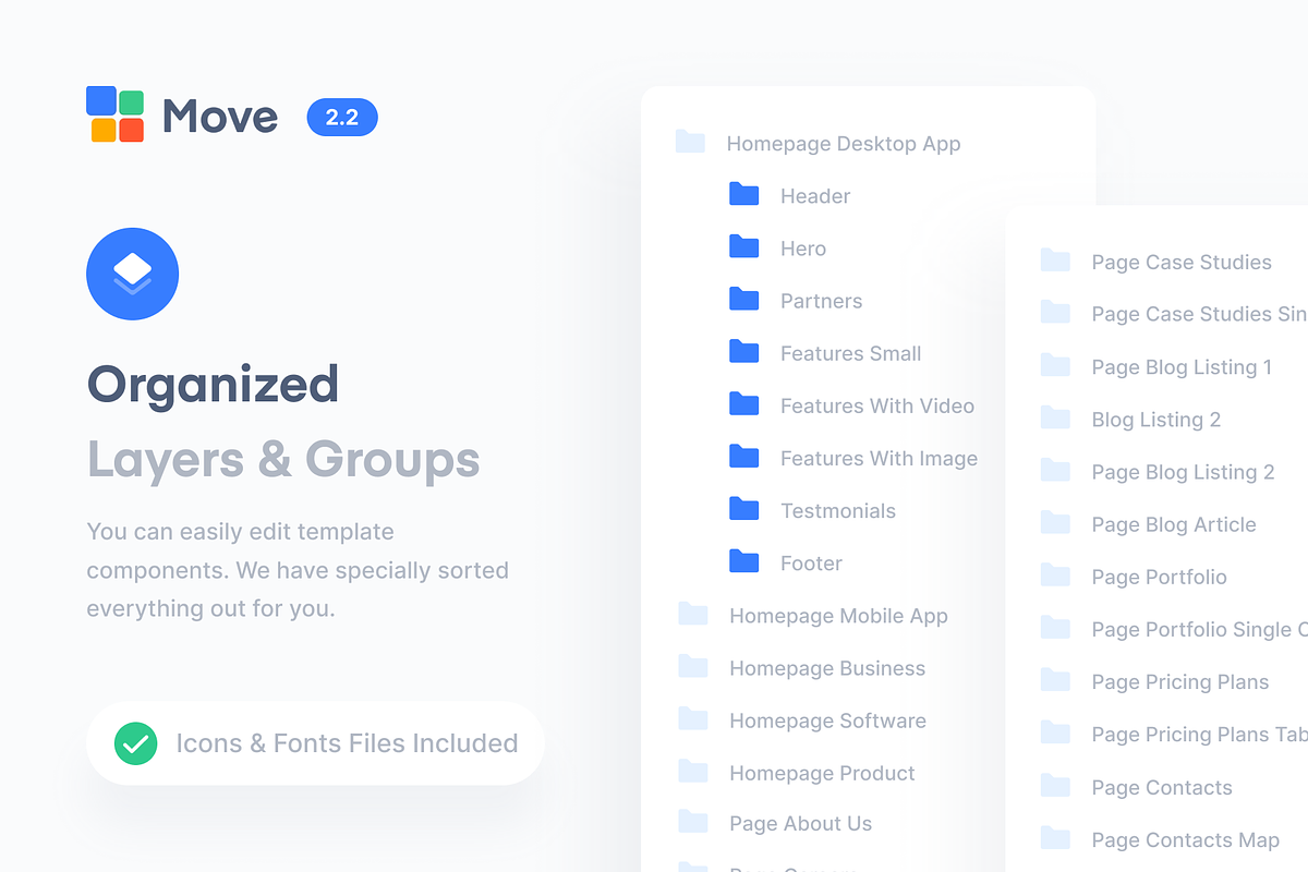 Move - Multipurpose Template, an UI Kit Template by Uiscore Marketplace (Photo 6 of 9)