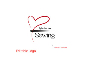 Sewing & Tailor Logo Template, a Branding & Logo Template by YUDesignStore