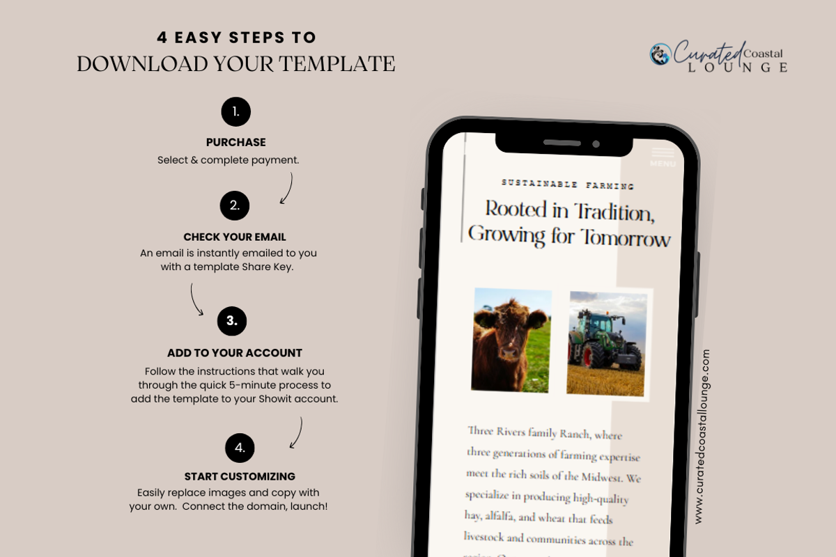 McKenzie | Showit Template for Ranch, Ag & Equestrian preview 4