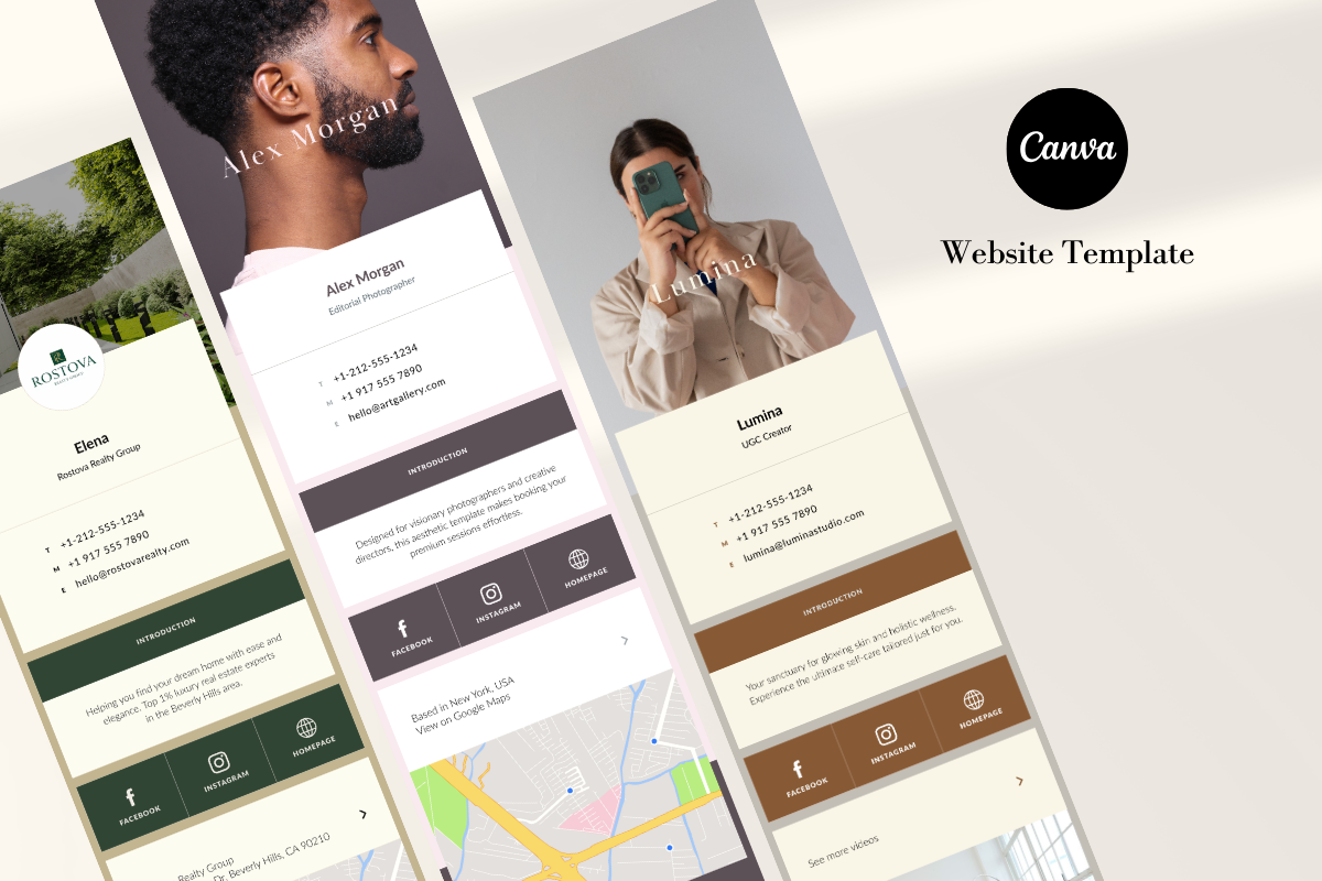 UGC Creator Link in Bio Canva, a Landing Page Template by batang (Photo 5 of 5)