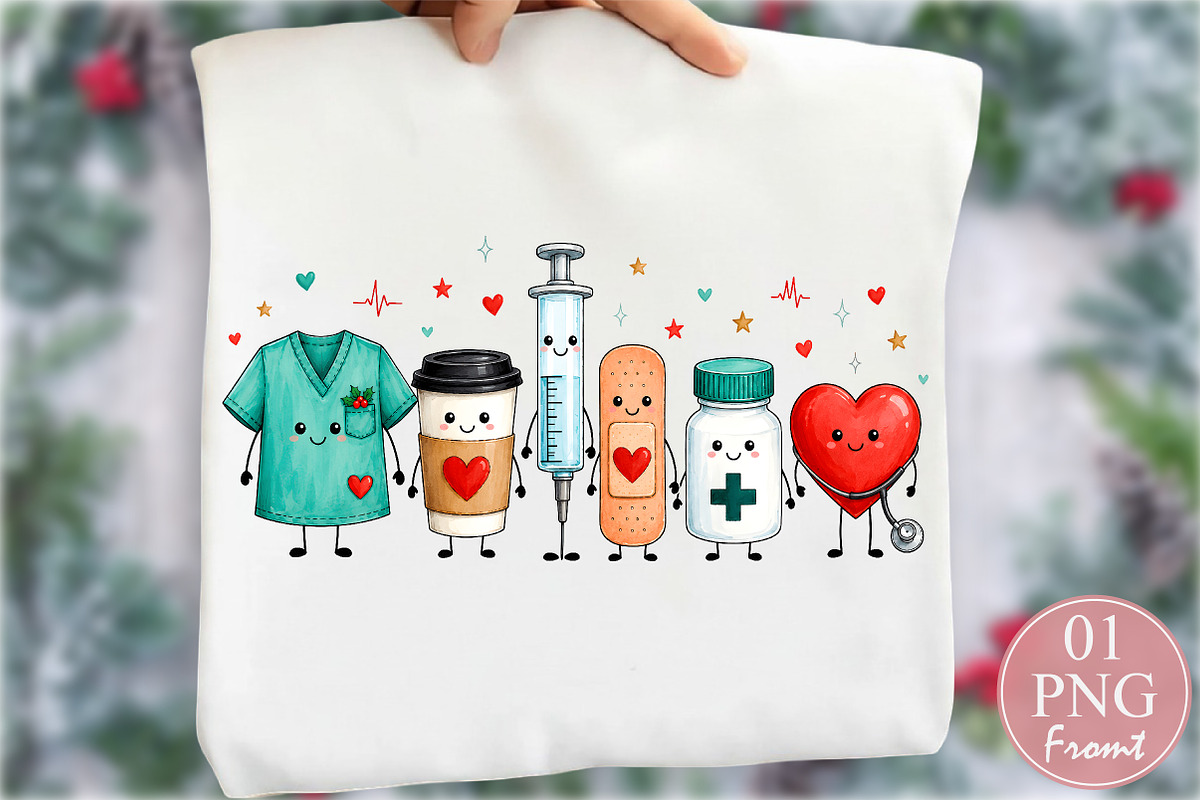 Kawaii Medical Nurse PNG, a Seasonal Illustration by Rose Art (Photo 1 of 4)