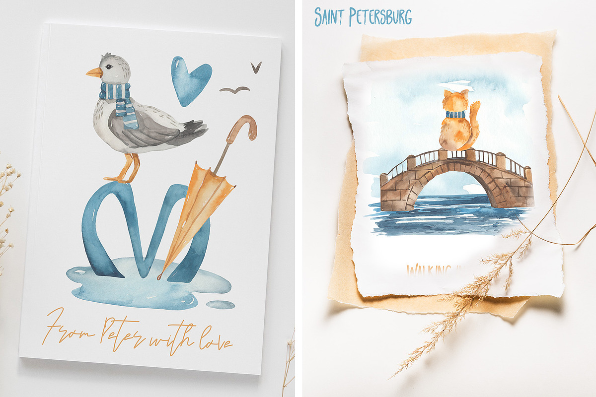 Saint Petersburg watercolor, an Object Illustration by Marina Ermakova (Photo 7 of 12)