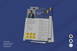 Senior Marketing Strategist - Resume, a Resume Template by Izdihaar_Studio