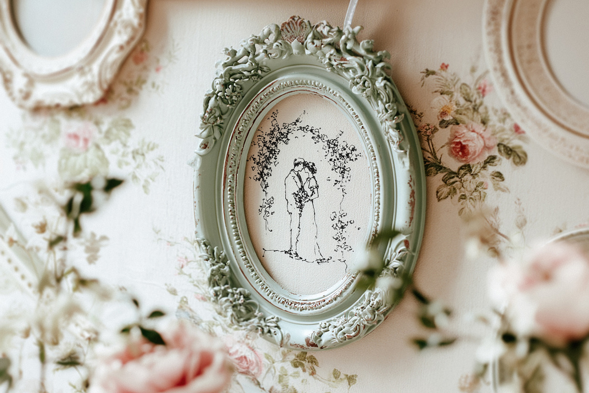 Château Bloom Vintage Frame Mockups, a Household Mockup by NikiArts (Photo 8 of 12)