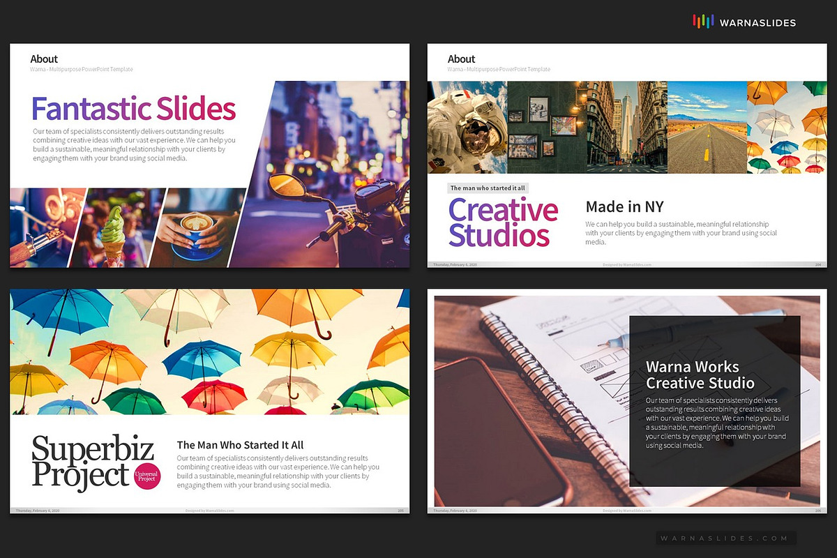 Company Profile PowerPoint Templates, a Presentation Template by Warna Works (Photo 34 of 36)