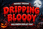Dripping Bloody Font, a Sans Serif Font by Limited.studio (Thumbnail 1 of 5)