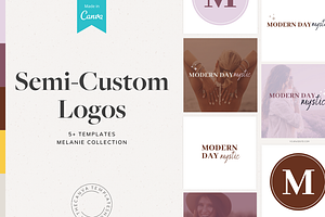 Melanie Logo Canva Template