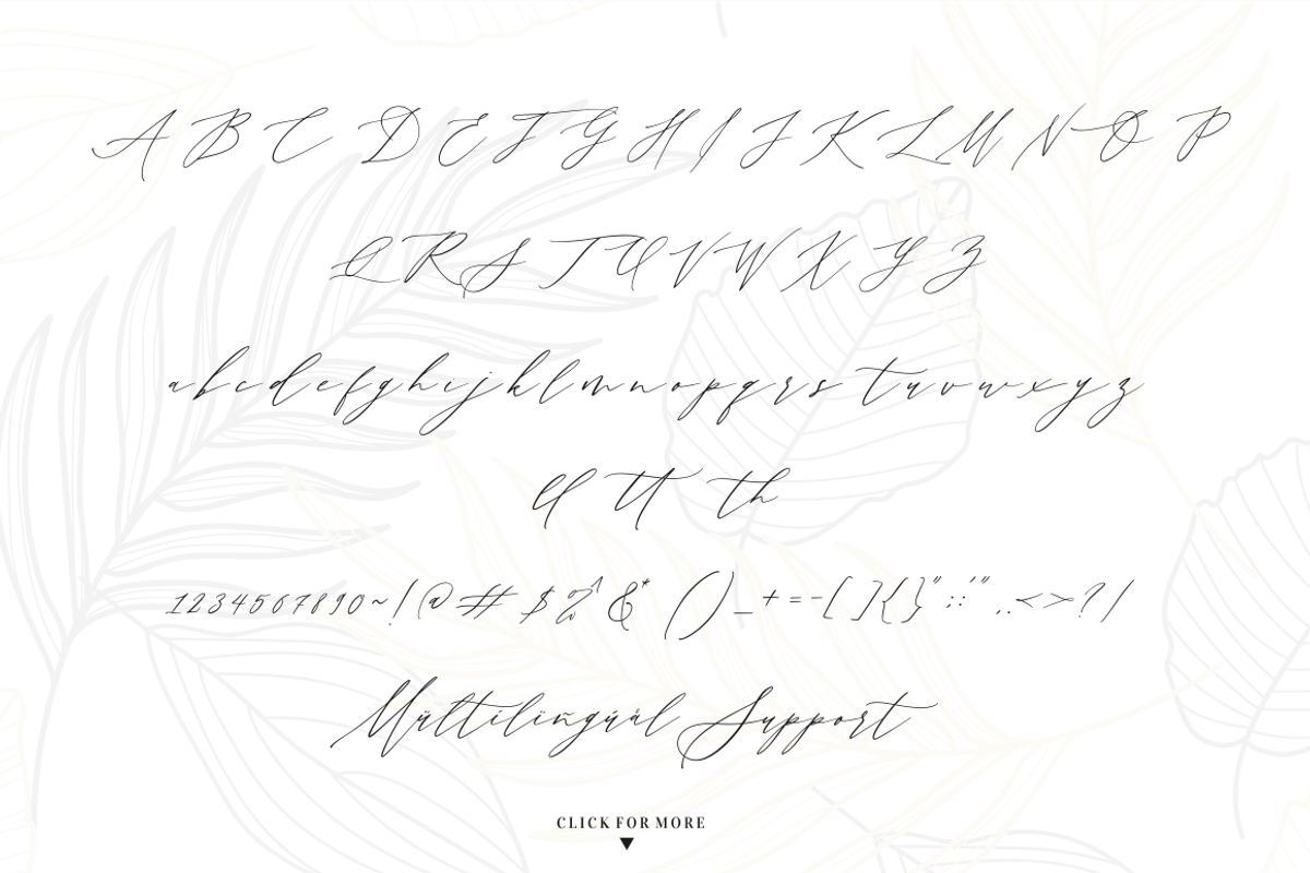 Month Glade - Calligraphy Font, a Script Font by Sronstudio (Photo 12 of 13)