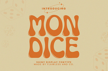 Mondice, a Symbol Font by Flawless And Co