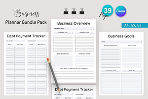 Canva Business Planner Bundle Pack