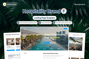 Surgiven - Hospitality Brand Website, a Landing Page Template by Font Kingdom