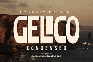 Gelico – Bold Condensed Display Font, a Font by roomspace creative lab