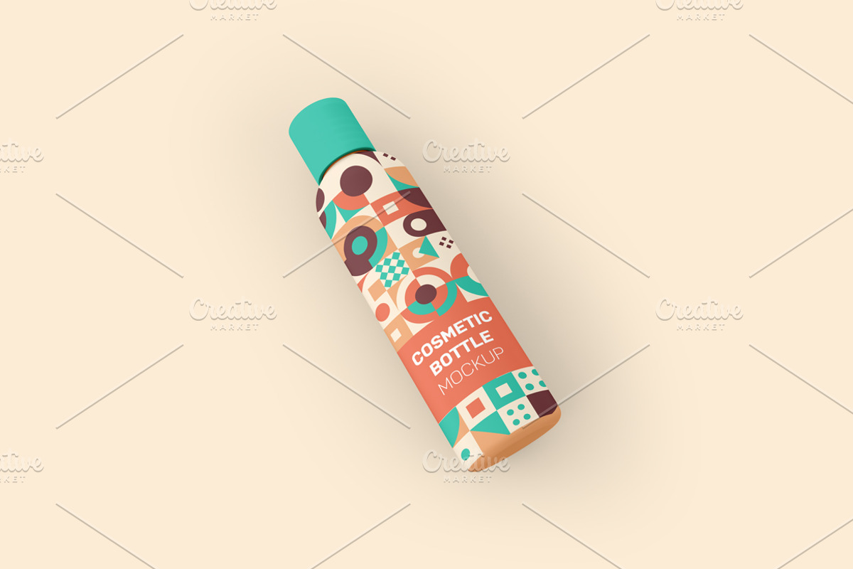 Cosmetic Bottle Mockup, a Packaging Mockup by Qaleb Studio
