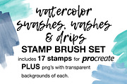 Watercolor Swashes, Washes & Drips, a Brush Add-On by Nancy Ingersoll (Thumbnail 4 of 7)