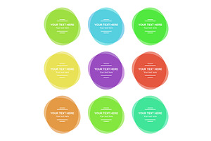 Set of Vector Colorful Banners, a Decorative Illustration by FineArtStudio