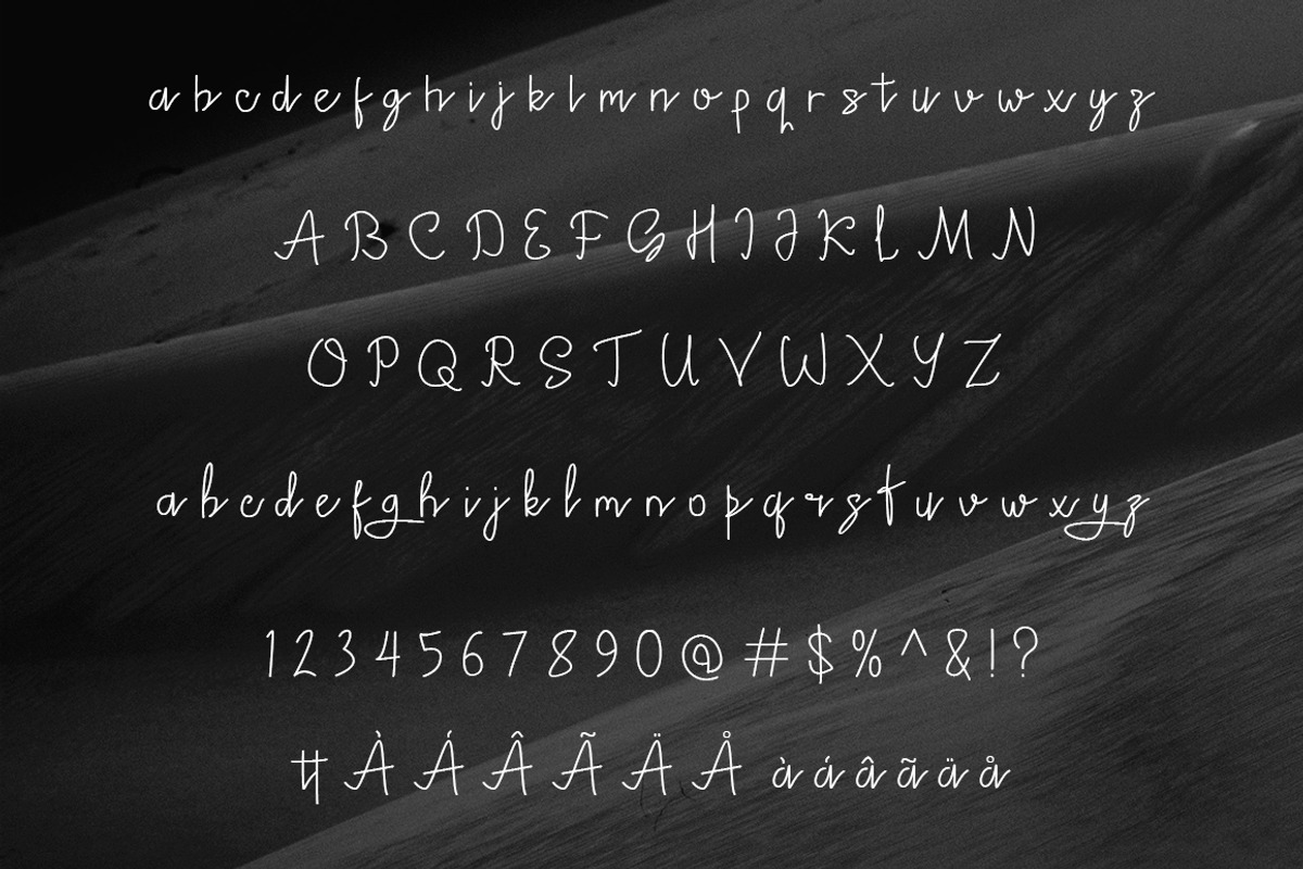 Hulgattamy - Monoline Script Font, a Script Font by Akcsel Tara (Photo 9 of 10)