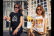 T-Shirt Mock-Up Fashion Girl, a Shirt Mockup by Dikarte.Store (Thumbnail 8 of 9)