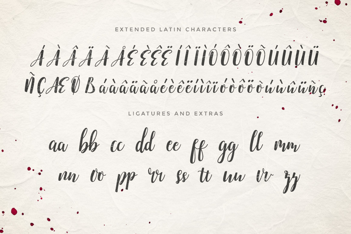 Emellie Script Font preview 4