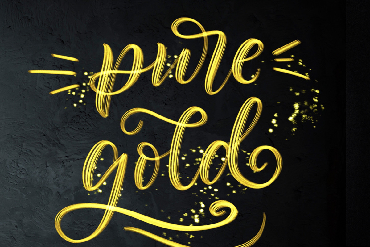 Golden Dust Procreate brushes, a Brush Add-On by tatiananemna (Photo 6 of 8)
